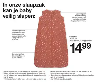 Zeeman Slaapzak 70-110 cm aanbieding