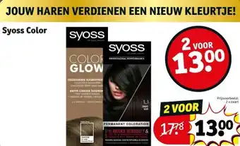 Kruidvat Syoss color aanbieding