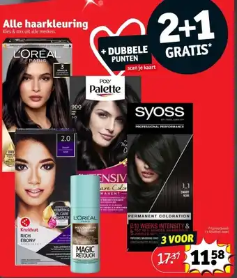 Kruidvat Alle haarkleuring aanbieding