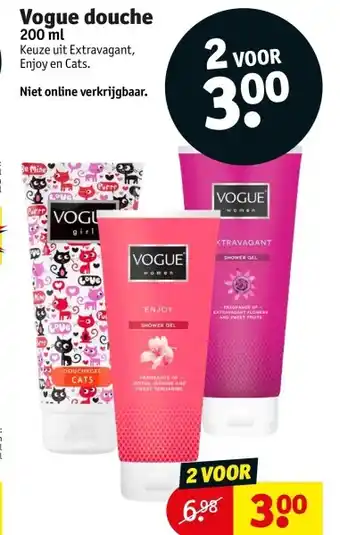 Kruidvat Vogue douche aanbieding