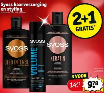 Kruidvat Syoss haarverzorging en styling aanbieding