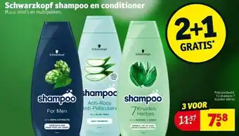 Kruidvat Schwarzkopf shampoo en conditioner aanbieding