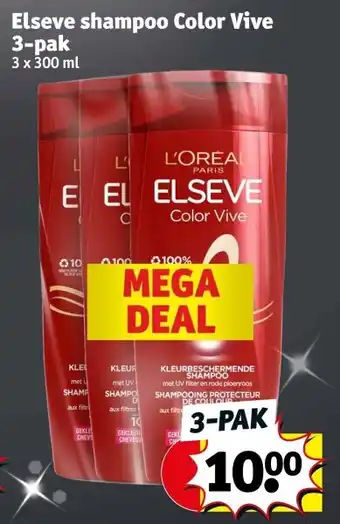 Kruidvat Elseve shampoo color vive 3-pak aanbieding