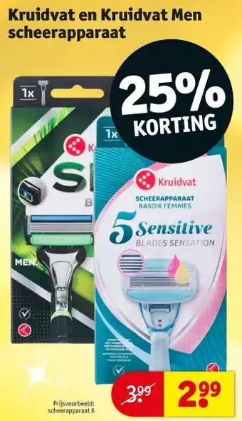 Kruidvat Kruidvat en kruidvat men scheerapparaat aanbieding