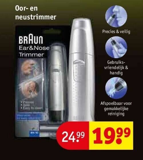 Oor en neustrimmer promotie bij Kruidvat