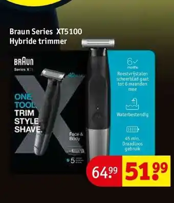 Braun series xt5100 hybride trimmer