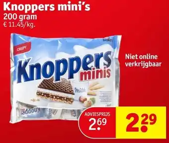 Kruidvat Knoppers mini’s aanbieding