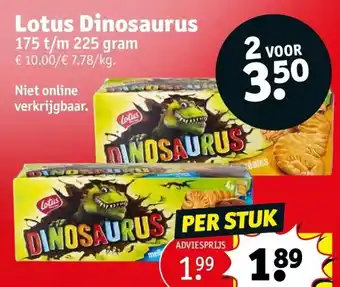 Kruidvat Lotus dinosaurus aanbieding