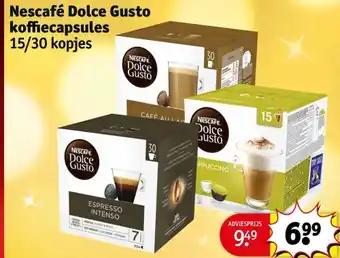 Kruidvat Nescafé dolce gusto koffiecapsules aanbieding