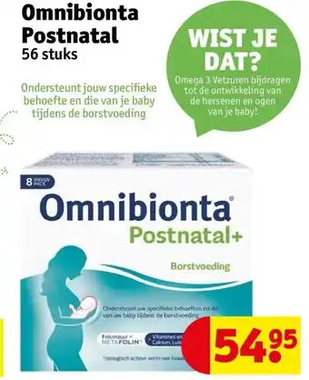 Kruidvat Omnibionta postnatal aanbieding