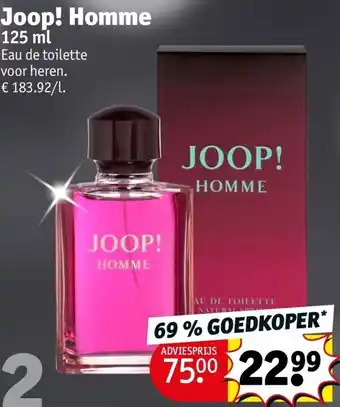 Kruidvat Joop! homme aanbieding