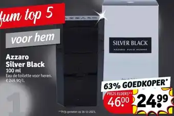 Kruidvat Azzaro silver black aanbieding