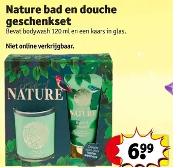 Kruidvat Nature bad en douche geschenkset aanbieding
