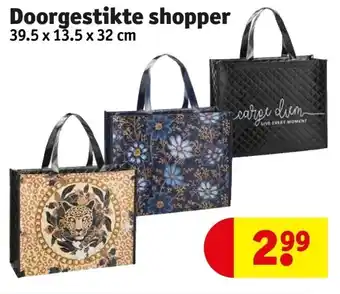 Kruidvat Doorgestikte shopper aanbieding
