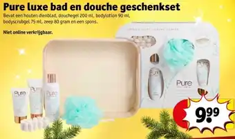 Kruidvat Pure luxe bad en douche geschenkset aanbieding