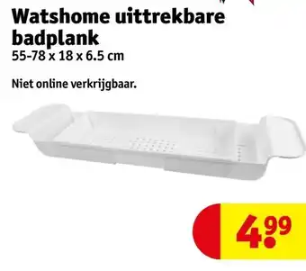 Kruidvat Watshome uittrekbare badplank aanbieding