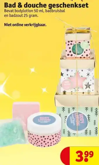 Kruidvat Bad & douche geschenkset aanbieding