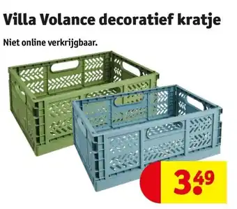 Kruidvat Villa volance decoratief kratje aanbieding
