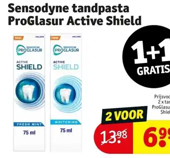 Kruidvat Sensodyne tandpasta proglasur active shield aanbieding