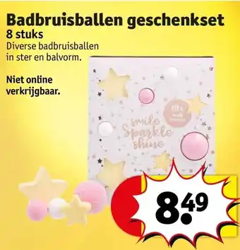 Kruidvat Badbruisballen geschenkset aanbieding