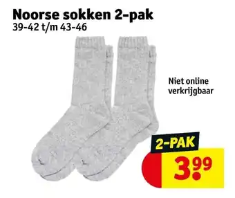 Kruidvat Noorse sokken 2-pak aanbieding
