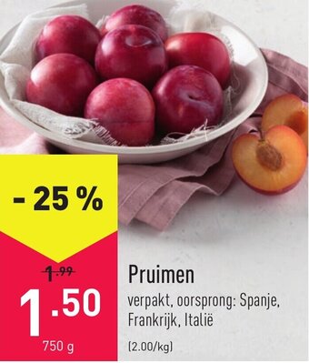 ALDI Pruimen aanbieding
