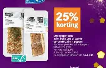 Streeckgenoten zalm belle vue of warmgerookte zalm 4 pepers