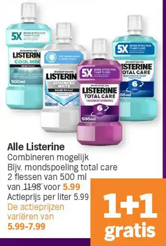 Albert Heijn Alle listerine aanbieding