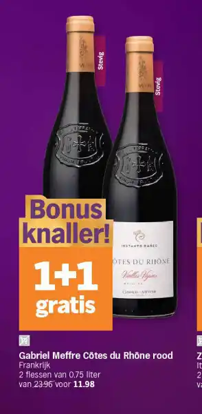 Albert Heijn Gabriel meffre côtes du rhône rood aanbieding