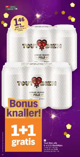 Tout bien pils 6 x 0.33 literblikjes