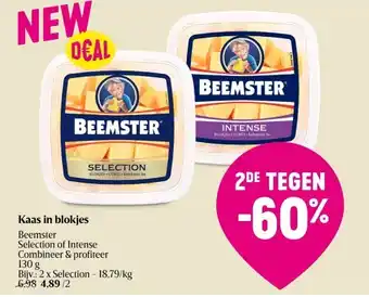 Delhaize Kaas in blokjes aanbieding