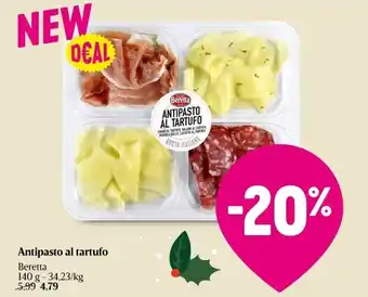 Delhaize Antipasto al tartufo aanbieding