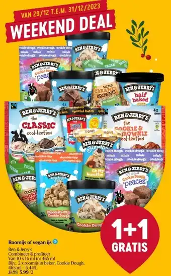 Delhaize Roomijs of vegan ijs aanbieding