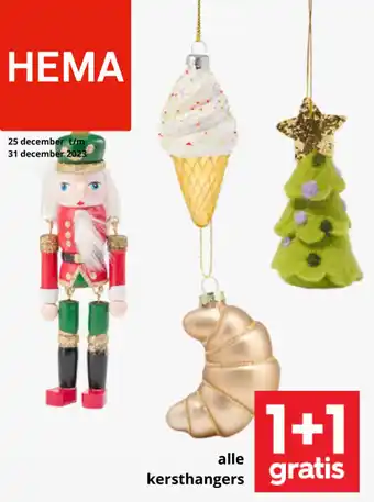HEMA Alle kersthangers aanbieding