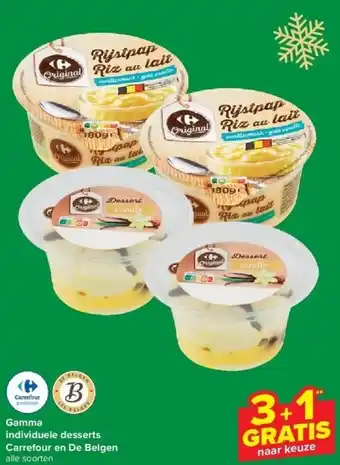 Carrefour Gamma individuele desserts carrefour en de belgen aanbieding