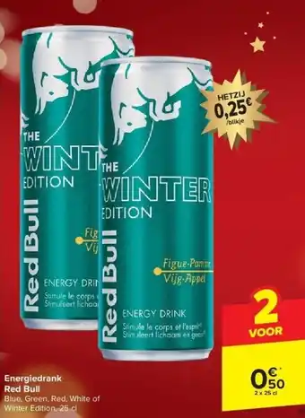 Carrefour Energiedrank red bull aanbieding