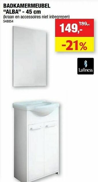 Hubo Badkamermeubel alba aanbieding