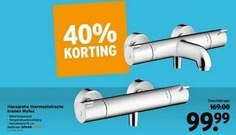 GAMMA Hansgrohe thermostatische kranen myfox aanbieding