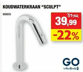 Hubo Koudwaterkraan sculpt aanbieding
