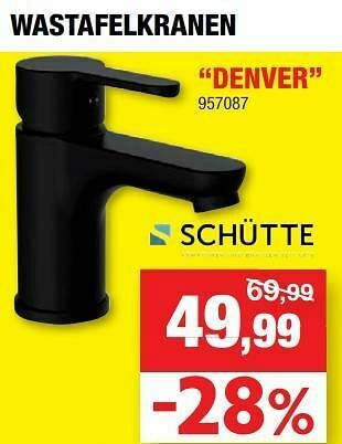 Hubo Wastafelkranen denver aanbieding
