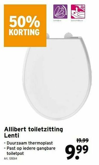GAMMA Allibert toiletzitting lenti aanbieding