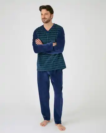 Damart Pyjama velours coton mélangé aanbieding