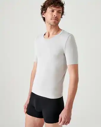 Damart T-shirt manches courtes col rond thermolactyl sensitive aanbieding