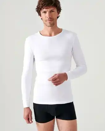 Damart T-shirt manches longues, col rond thermolactyl aanbieding