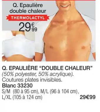 EPAULIÈRE "DOUBLE CHALEUR"