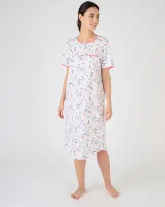 Lot de 2 chemises de nuit jersey pur coton peigné
