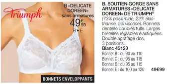 Damart SOUTIEN-GORGE SANS ARMATURES DELICATE DOREE DE TRIUMPH aanbieding
