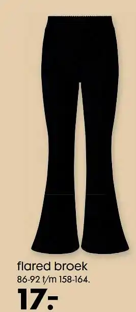 HEMA Flared broek aanbieding