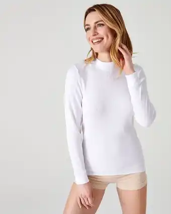 Damart T-shirt manches longues, col montant thermolactyl aanbieding