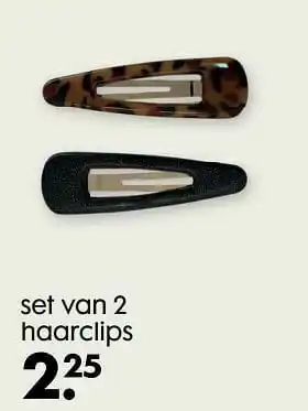 HEMA Set van 2 haarclips aanbieding